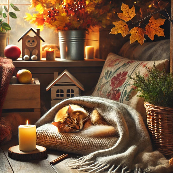 Pourquoi Votre Chat Aime se Blottir en Automne